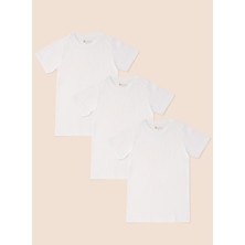 Erkek Çocuk Organik Pamuk Penye T-Shirt 4'lü Paket