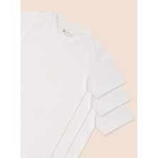 Natuline Erkek / Kız Çocuk Organik Pamuk Penye 4'lü Paket T-shirt