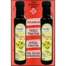 Sarı Kantaron Yağı 250 ml Doğal Üretim Içilebilir Yerli Üretim Isıl Işlem Görmemiş 2'li