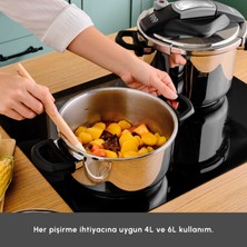 Karaca Perfect Gray İndüksiyon Tabanlı Düdüklü Tencere Seti 4+6 Litre