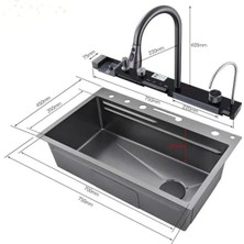 Elektronik 9 Fonksiyonlu Lüx Akıllı Eviye Seti (4 Mm)