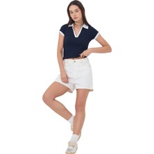 Yakamor Kadın Kaşkorse Polo Yaka Tshirt