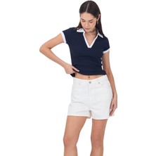 Yakamor Kadın Kaşkorse Polo Yaka Tshirt