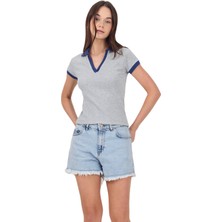 Yakamor Kadın Kaşkorse Polo Yaka Tshirt