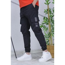 Erkek Reflektörlü Jogger Kargo Pantolon