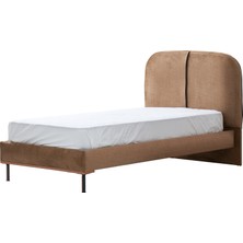 Hardal 90 x 190 Karyola (Metalik Taba) - 110 x 201 x 104