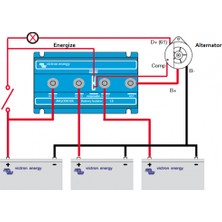 Tsm Victron Energy Argodiode 1 Giriş 3 Çıkış 180 Amper Akü Izolatörü 180-3AC (ARG180301020)