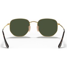 Ray-Ban 3548n 001 51 Unisex Güneş Gözlüğü Hexagonal