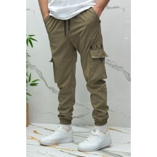 Erkek Paraşüt Jogger Paçası Lastikli Pantolon (Dar Kesim)