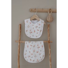 Müslin Önlük ve Omuz Bezi - Pureline Series - Warm Flowers