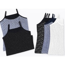 Katia & Bony Kız Çocuk 5'li Yıldız Desenli Atlet Çok Renkli