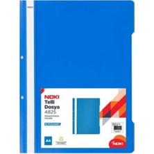 Nokı Telli Dosya Plastik Mavi 50'li
