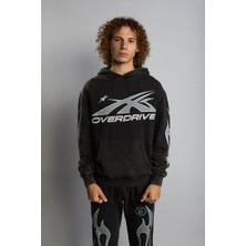 Overdrive Yıkamalı Kalın Sweatshirt