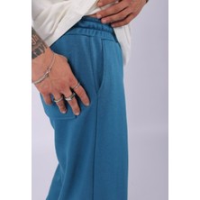 Nakışlı Baggy Eşofman Altı 3 Iplik