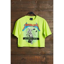 Overdrive Metallica Crop T-Shirt