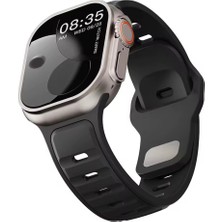 Alstrap Apple Watch 11/10 46MM 9/8/7 (45MM) 6/se/5/4 (44MM) 3 ve Öncesi (42MM) Spor Silikon Kordon Kayış