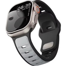 Alstrap Apple Watch 11/10 46MM 9/8/7 (45MM) 6/se/5/4 (44MM) 3 ve Öncesi (42MM) Spor Silikon Kordon Kayış