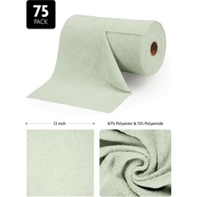 Fantasti Clean Çok Amaçlı Rulo Mikrofiber Temizlik Bezi 30X30 75 Yapraklı Yosun Yeşili
