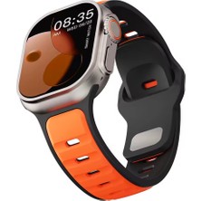 Alstrap Apple Watch 11-10 46MM 9/8/7 (45MM) 6/se/5/4 (44MM) 3 ve Öncesi (42MM) Spor Silikon Kordon Kayış
