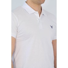 Velvarde Polo Yaka Tshırt Beyaz (1815)