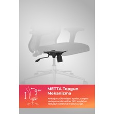 Metta Ergolife Sit 10 Ergonomik Fileli Yönetici Koltuğu / Ofis Sandalyesi  - 13E.D.1.2A2 - Siyah