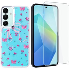 Teleplus Samsung Galaxy A56 Kılıf Hadra Wrx Lüx Desenli Kapak + Nano Ekran Koruyucu