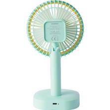 Everest EFN-510 Yeşil- Sarı 1200MAH 5 Inç 3 Hız Kademeli Dönebilen Masaüstü USB Fan