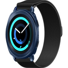 Tagomoon Samsung Gear Sport Uyumlu Kordon Hasır Metal Örgü Mıknatıslı Milano Kayış