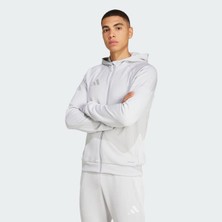 adidas Tiro25 Full Zip Erkek Gri Kapüşonlu Ceket