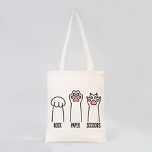 Kedi Pati Canvas Çanta