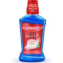 Colgate Optic White Kahve, Çay ve Tütün Kullananlar için Diş Macunu 125 ml, 360 Visible White Orta Diş Fırçası, Optic White Ağız Bakım Suyu 250 ml