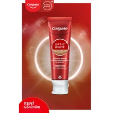 Colgate Optic White Kahve, Çay ve Tütün Kullananlar için Diş Macunu 125 ml, 360 Visible White Orta Diş Fırçası, Optic White Ağız Bakım Suyu 250 ml