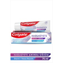 Colgate Hassasiyete Anında Çözüm Onarım ve Hassas Beyazlık Diş Macunu 75 ml X 2 Adet