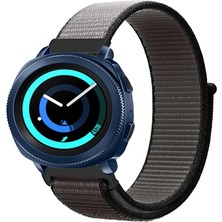 Tagomoon Samsung Galaxy Watch 42MM Akıllı Saat Uyumlu Spor Kumaş Desenli Cırt Cırtlı Kordon Kayış