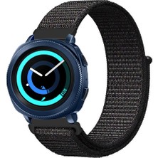Tagomoon Samsung Galaxy Watch 42MM Akıllı Saat Uyumlu Spor Kumaş Desenli Cırt Cırtlı Kordon Kayış