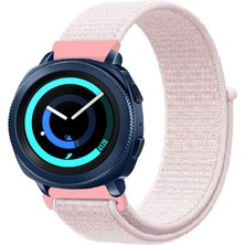 Tagomoon Samsung Galaxy Watch 42MM Akıllı Saat Uyumlu Spor Kumaş Desenli Cırt Cırtlı Kordon Kayış