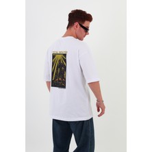 Totaldefeated-Oversize Tişört | Sırt Baskılı – Minimal Göğüs Desenli Unisex Tshirt