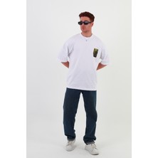 Totaldefeated-Oversize Tişört | Sırt Baskılı – Minimal Göğüs Desenli Unisex Tshirt