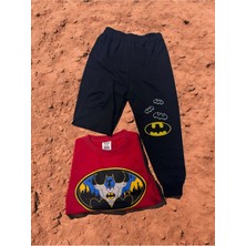 3 Iplik Takım Batmen Örümcek Adam Baskılı