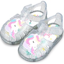 Igor S10341 TOBBY UNICORNIO Beyaz Kız Çocuk Sandalet