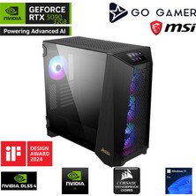 Go Gamer PS06D MSI Prospect / AMD Ryzen 7 7800X3D / X870 / 256GB DDR5 5600Mhz Ram / RTX5090 32GB / 4TB Gen5 NVMe SSD / 360mm Sıvı Soğutma / MSI 27" 2K OLED / AMD Gaming Paket