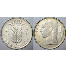Banknoting Belçika 5 Frank 1966 Belgıe.