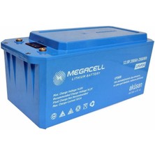 Megacell 12.8V 220AH Bluetooth Lifepo4 Abs Lityum Akü