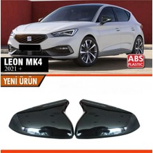 Seat Leon 2021-MK4 Siyah Batman Ayna Kapagı