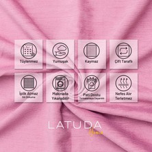 Latuda Concept Kaymaz Koltuk Örtüsü Çift Taraflı Mikrofiber Şönil 175x215 cm Gül Kurusu – Kedi Köpek ve Çocuk Dostu