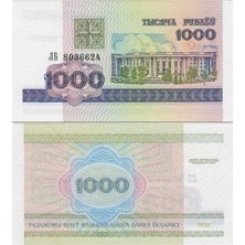 Banknoting Belarus 1000 Ruble 1998 Çil.