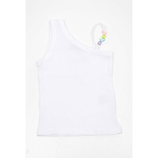 Kız Çocuk Askı Detaylı Crop WRG-4733