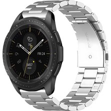 Tagomoon Samsung Galaxy Watch 42MM Uyumlu Kordon Klasik Baklava Model Paslanmaz Çelik Metal Kayış