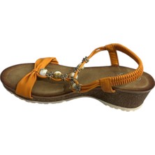 Guja Boncuk Atkılı Sandalet 25Y151-5 (Kalıbı 1 Numara Küçüktür)