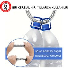 Valtemo 150 Cm Çelik Krom, Sık Örgülü, Çift Kenetli, Ultra Dayanıklı Fıskiye Hortumu Vs-208